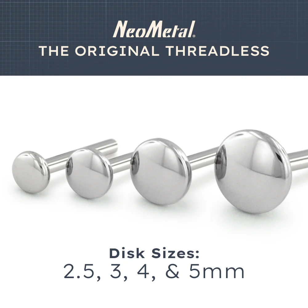 Titanium 18ga Back Labret Post - Overstock - Image 3