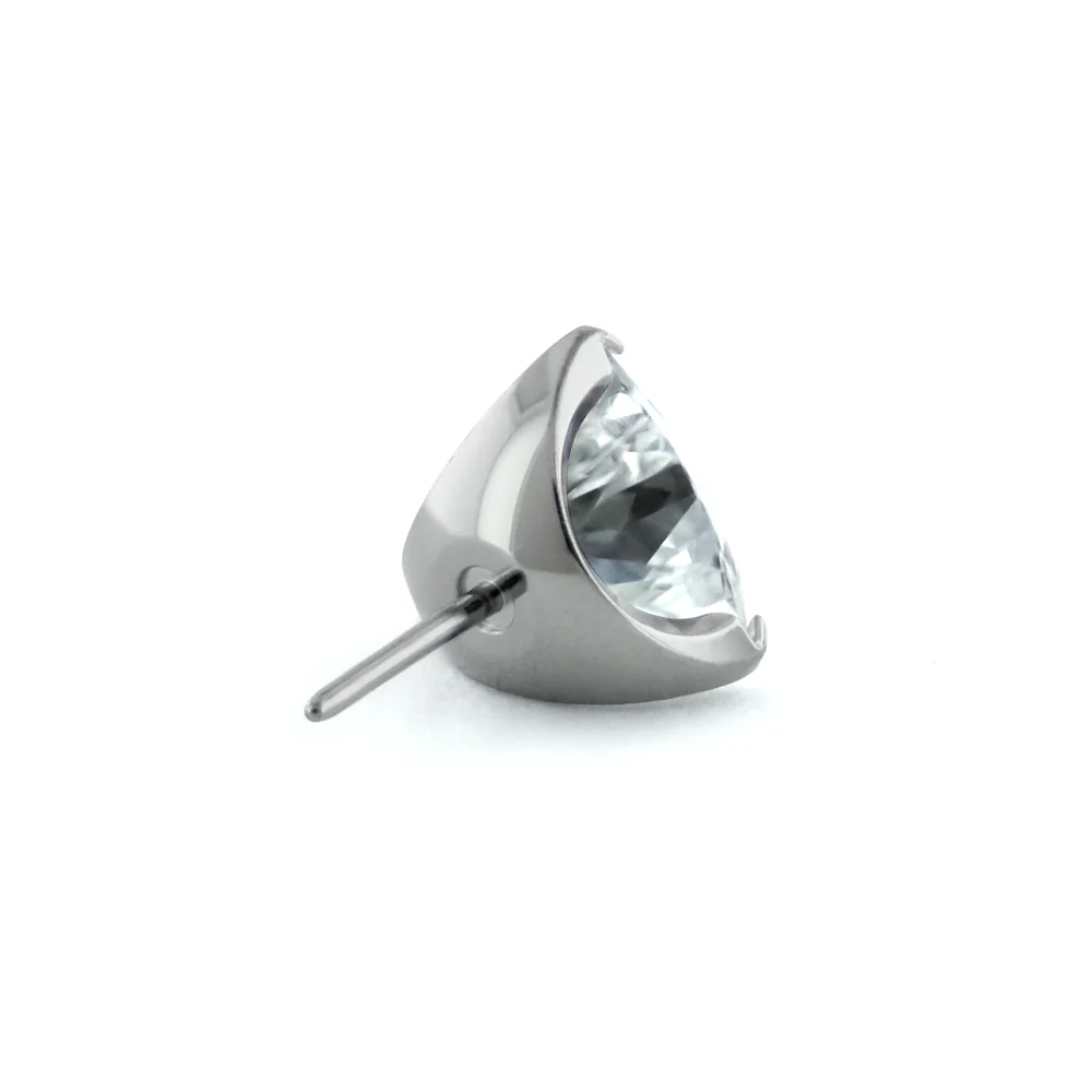 Titanium Trillion Cut Prong Set Gem - Image 5