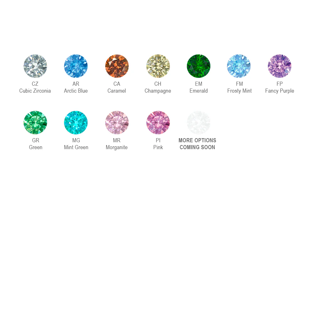 Titanium Trillion Cut Prong Set Gem - Image 7